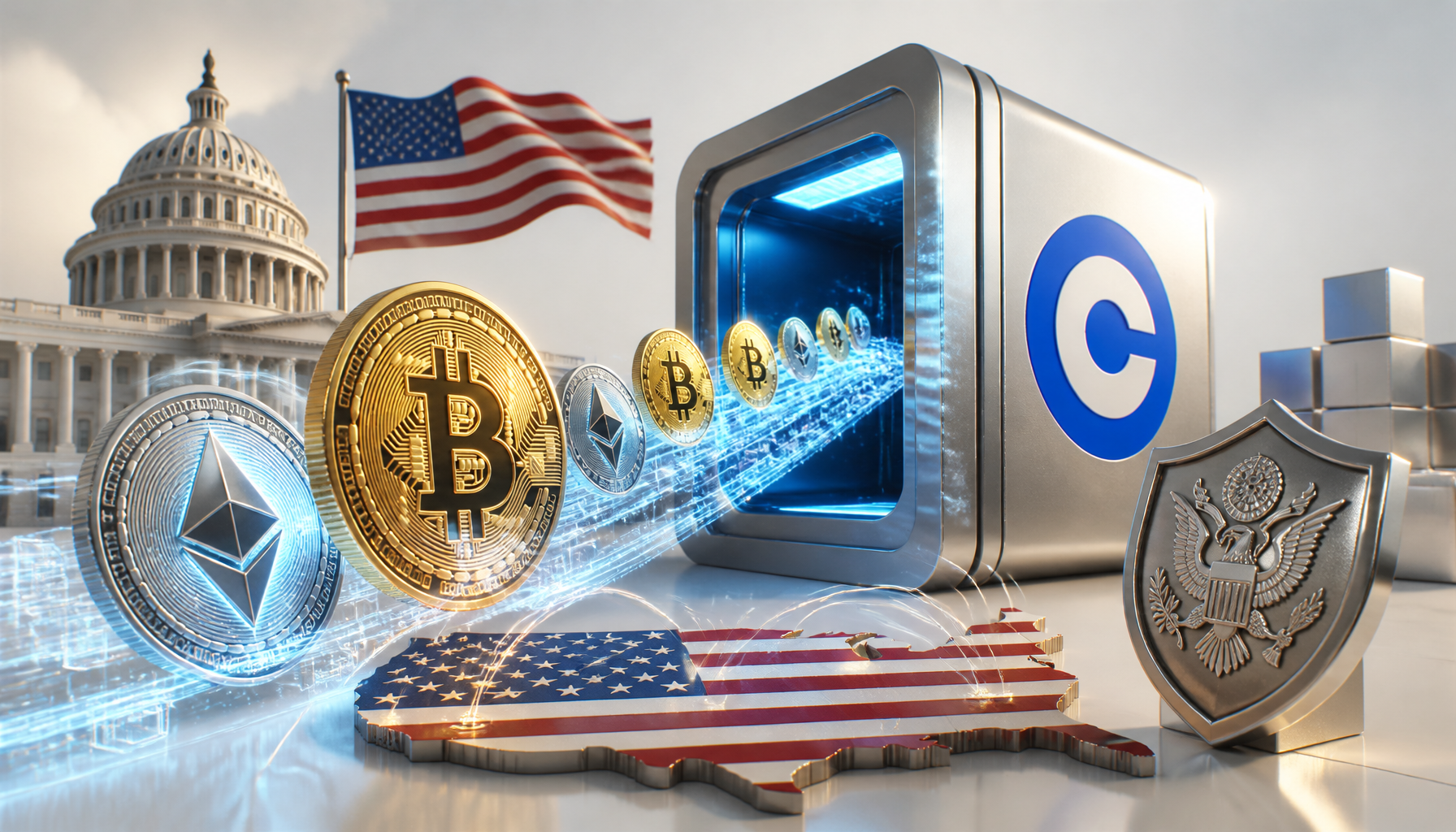 USA przenoszą bitcoiny do Coinbase Prime
