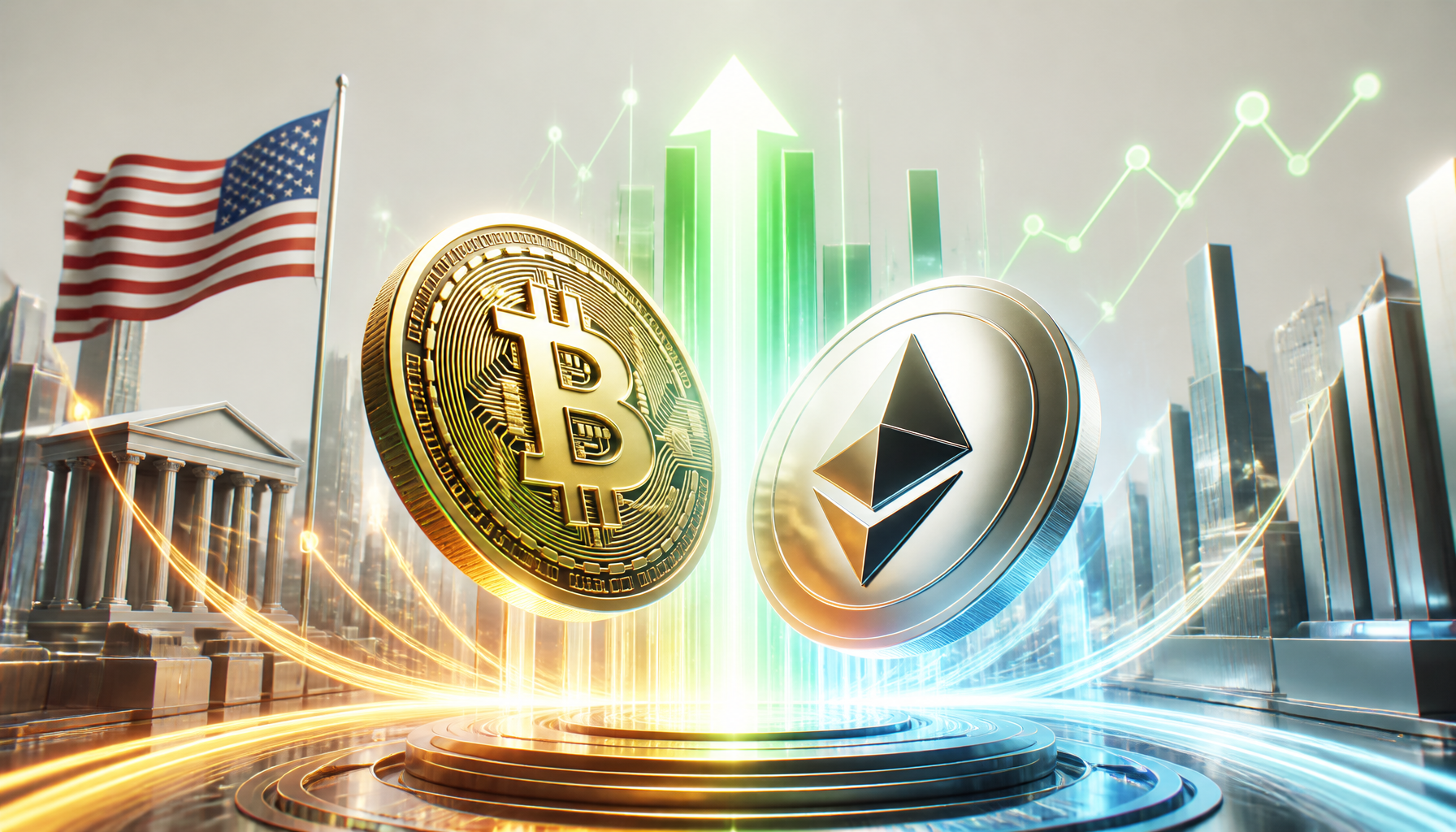 ETF-y Bitcoina i ETH wracają na plus