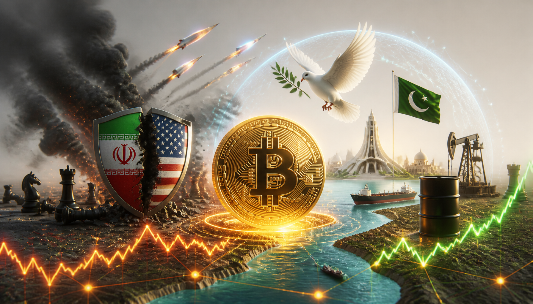 Trump hamuje atak na Iran, Bitcoin reaguje