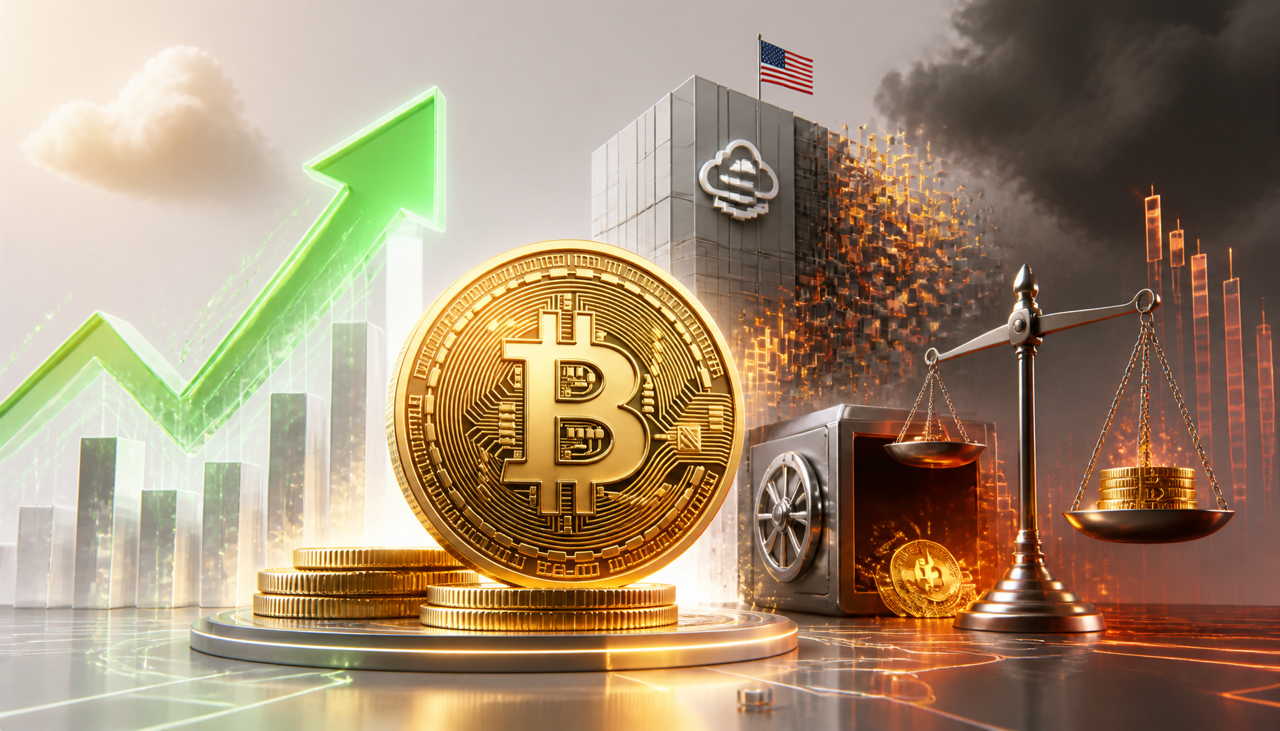 Bitcoin odbija, ale ryzyka nie znikają
