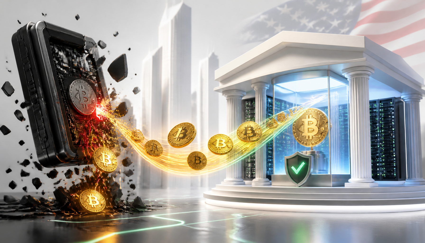 Bitcoin ETF-y zyskują po ataku na Coldcard
