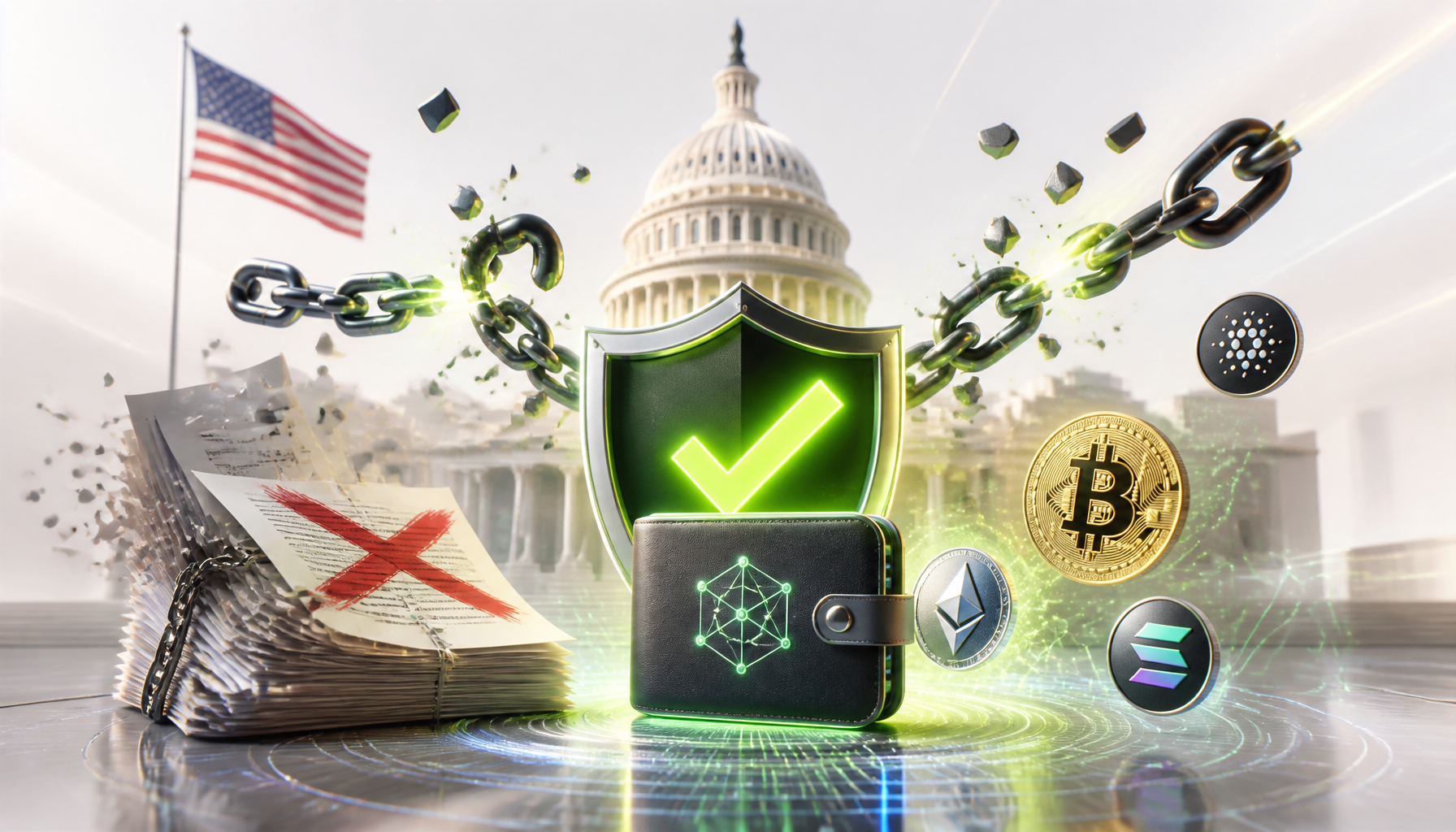 USA wycofują plan kontroli krypto-portfeli