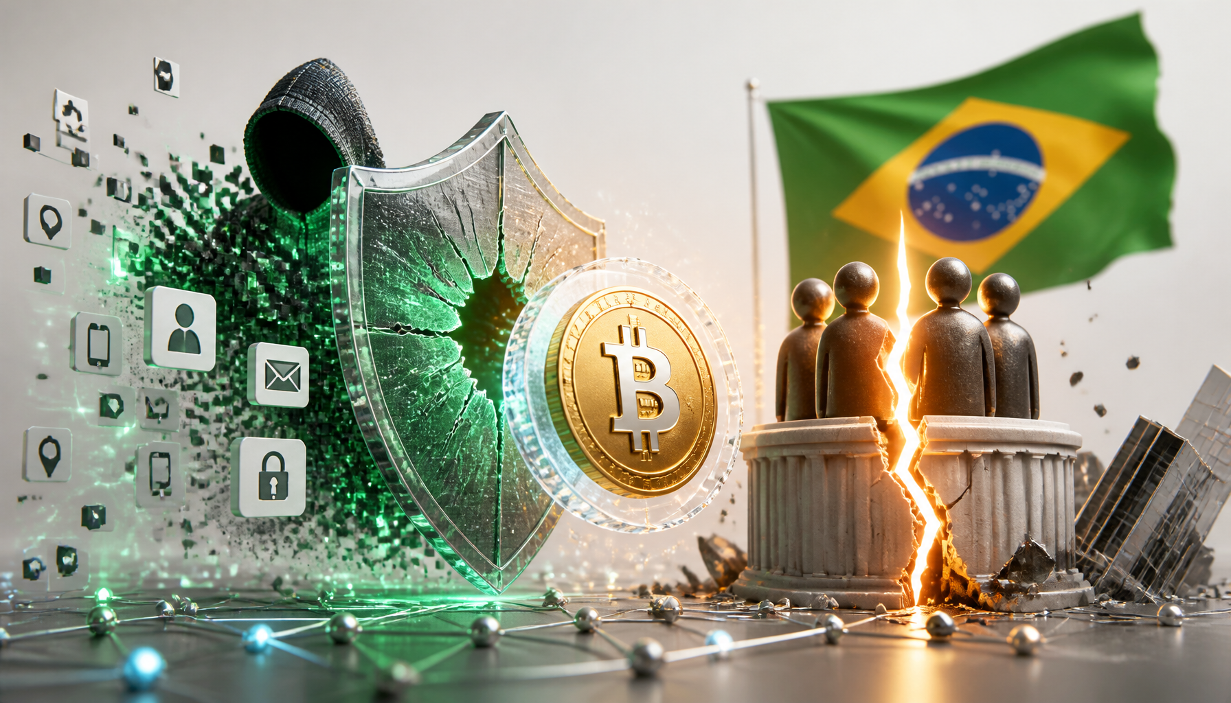 Brasil Bitcoin pod presją po wycieku i sporze