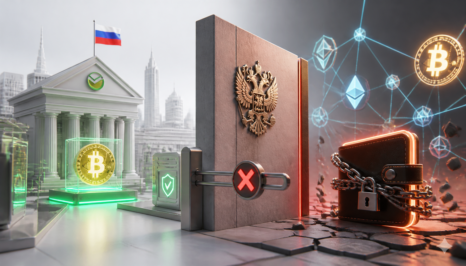 Rosja zamyka drogę do self-custody krypto